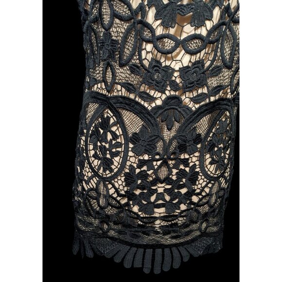 Lovers + Friends Caspian Black Lace Mini Shift Dress Size XS - Picture 4 of 9